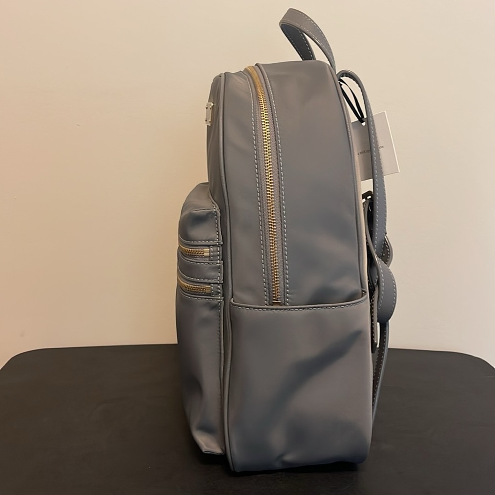 Kate Spade Gray Backpack Laptop Bag Bradley Wilson Road Smokey Pearl Brand New - Picture 4 of 17